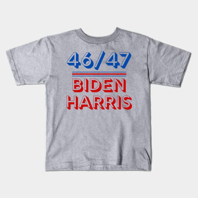 Joe Biden Kamala Harris 2020 Election Democrat Liberal 46/47 Kids T-Shirt by MalibuSun